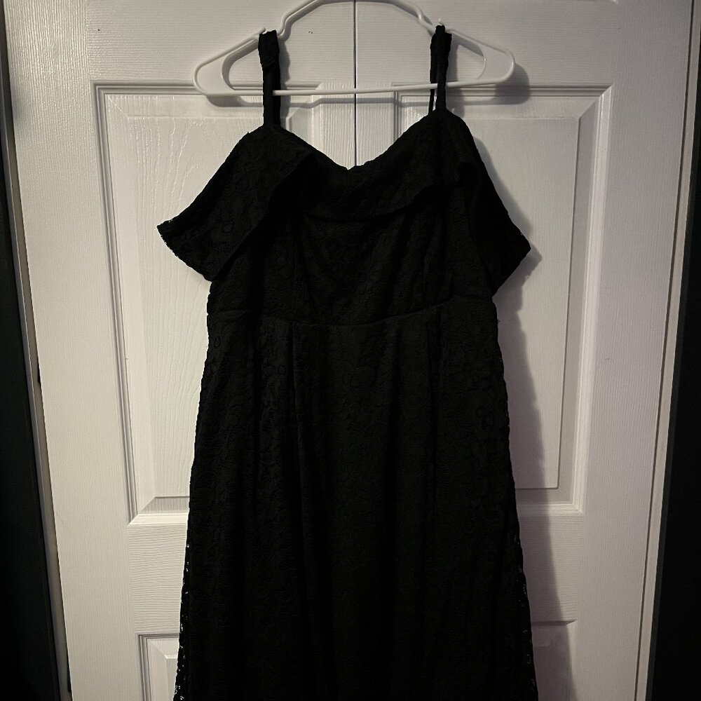 Torrid Size 18 Black Dress w/ Black Lace